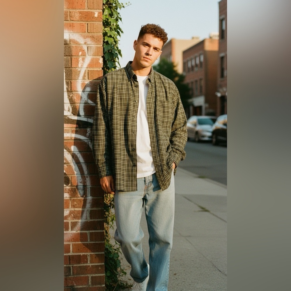 Aeropostale 90s Plaid Men's Shirt